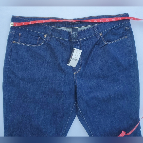 New York & Company Dark Blue Jeans Sz 16 - Picture 4 of 5